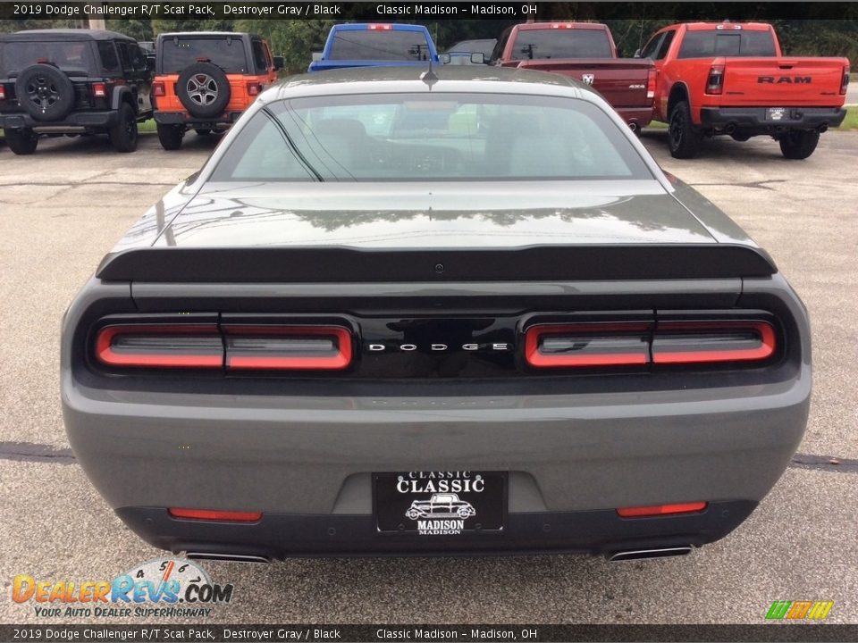 2019 Dodge Challenger R/T Scat Pack Destroyer Gray / Black Photo #8