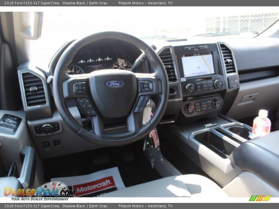 2018 Ford F150 XLT SuperCrew Shadow Black / Earth Gray Photo #23