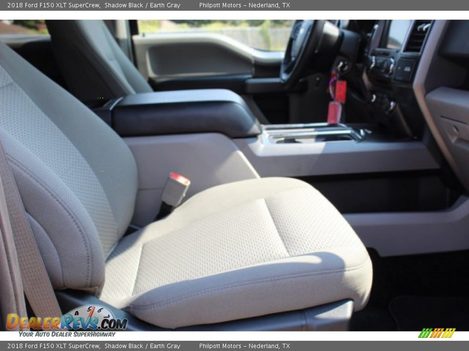 2018 Ford F150 XLT SuperCrew Shadow Black / Earth Gray Photo #29