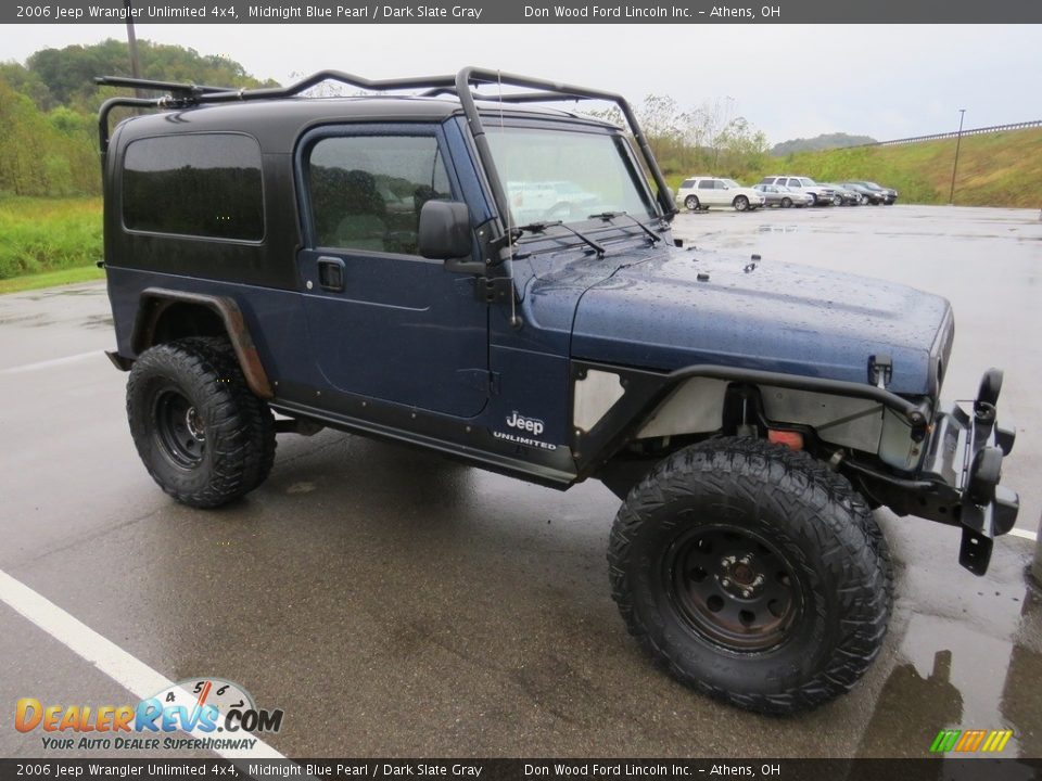 2006 Jeep Wrangler Unlimited 4x4 Midnight Blue Pearl / Dark Slate Gray Photo #2