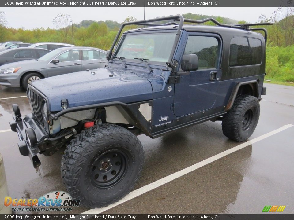 2006 Jeep Wrangler Unlimited 4x4 Midnight Blue Pearl / Dark Slate Gray Photo #7