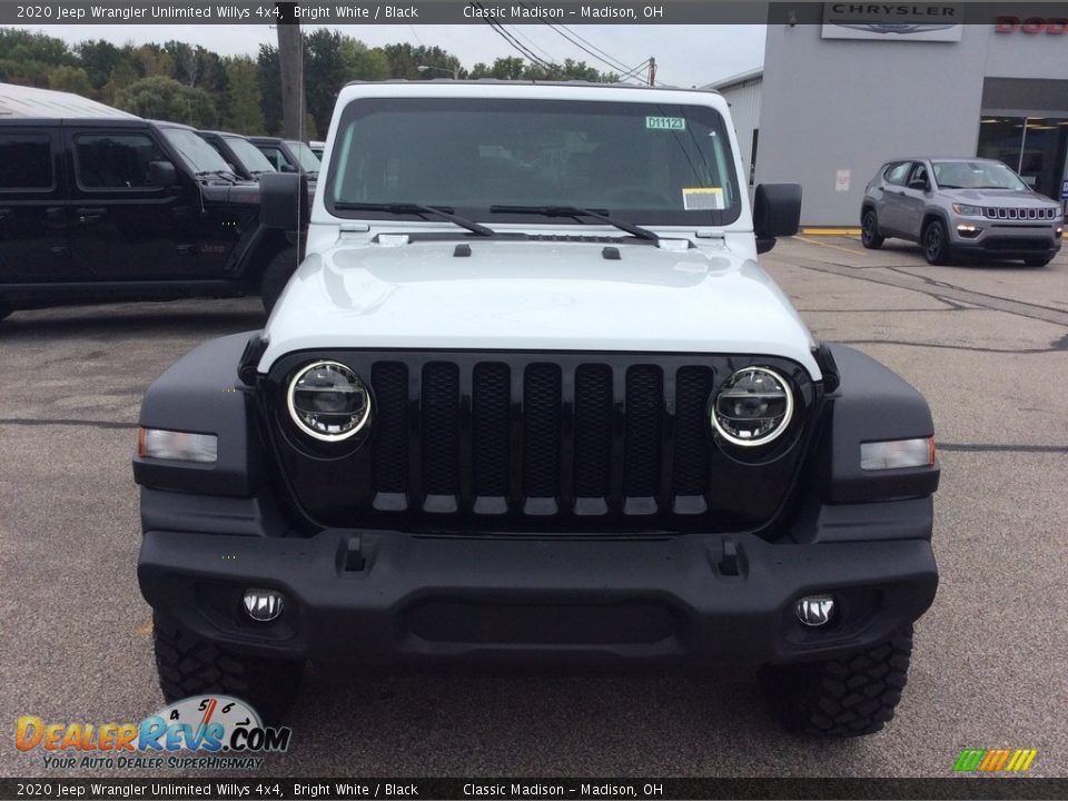 2020 Jeep Wrangler Unlimited Willys 4x4 Bright White / Black Photo #4