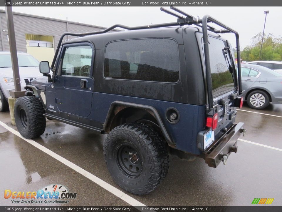2006 Jeep Wrangler Unlimited 4x4 Midnight Blue Pearl / Dark Slate Gray Photo #9