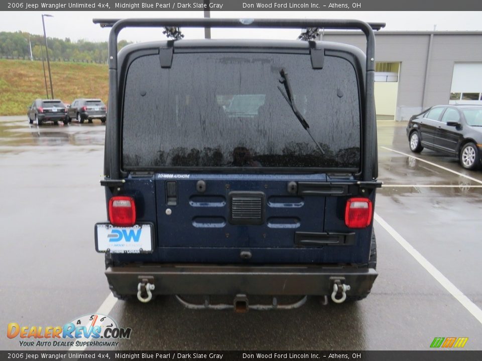 2006 Jeep Wrangler Unlimited 4x4 Midnight Blue Pearl / Dark Slate Gray Photo #11