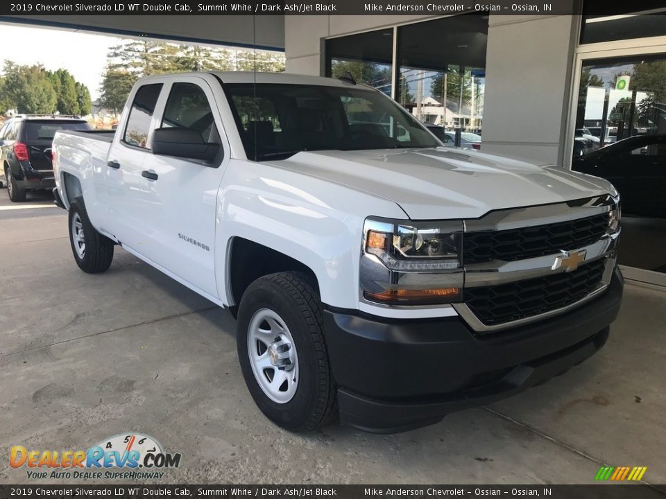 2019 Chevrolet Silverado LD WT Double Cab Summit White / Dark Ash/Jet Black Photo #1