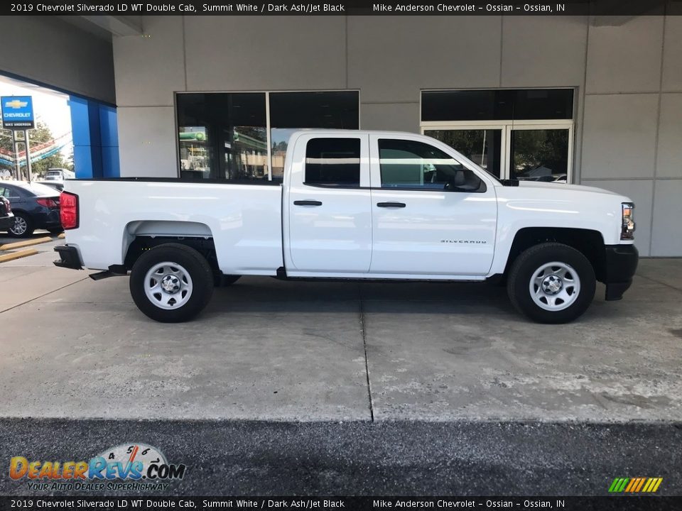2019 Chevrolet Silverado LD WT Double Cab Summit White / Dark Ash/Jet Black Photo #2