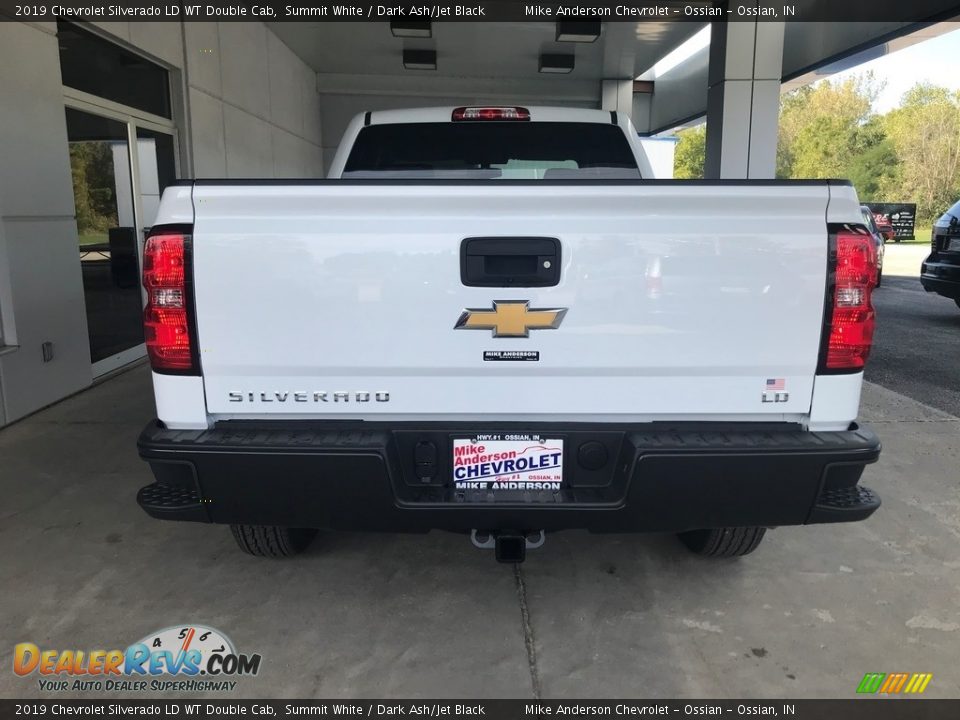 2019 Chevrolet Silverado LD WT Double Cab Summit White / Dark Ash/Jet Black Photo #4