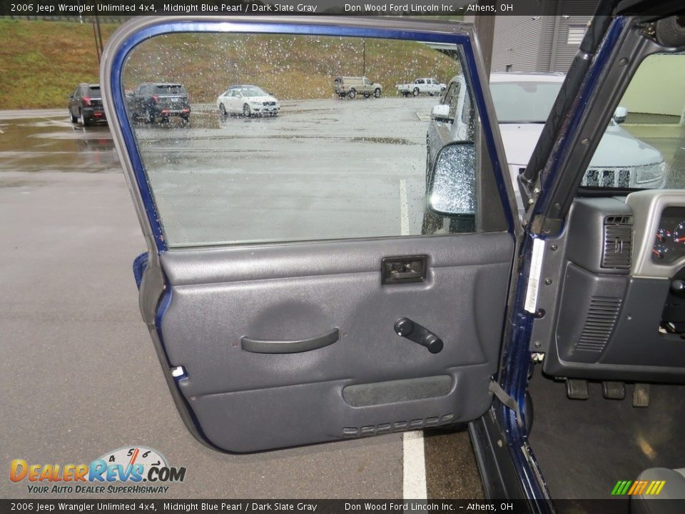 2006 Jeep Wrangler Unlimited 4x4 Midnight Blue Pearl / Dark Slate Gray Photo #17