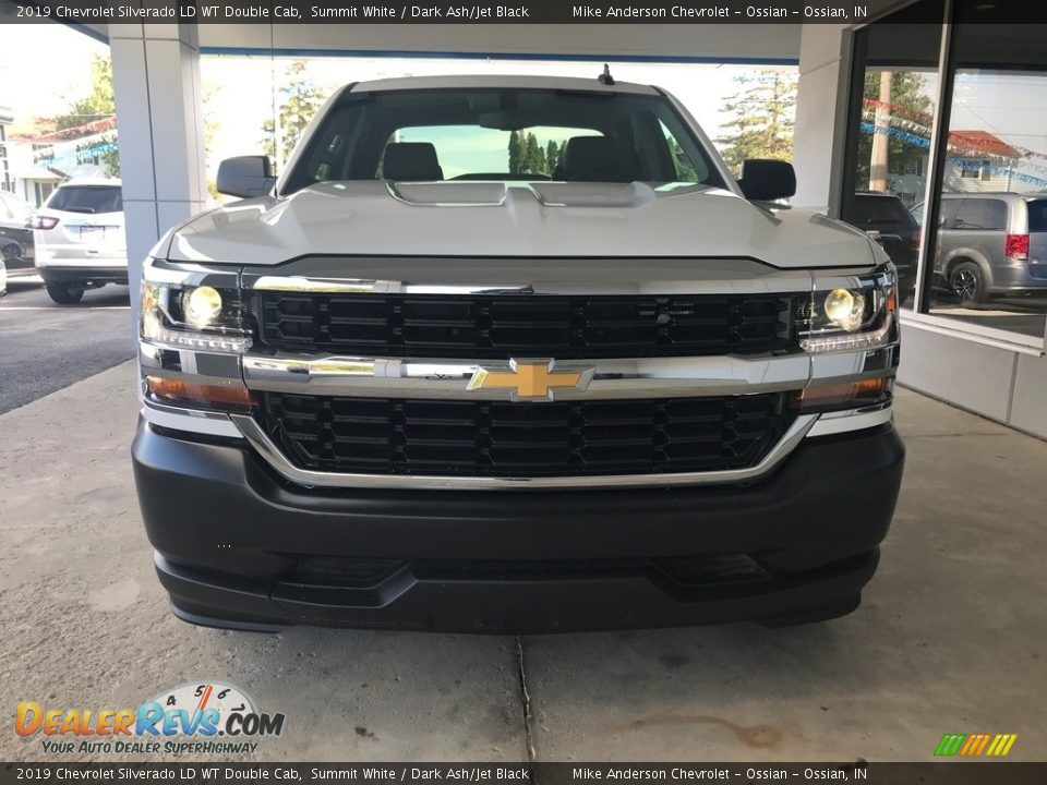 2019 Chevrolet Silverado LD WT Double Cab Summit White / Dark Ash/Jet Black Photo #7