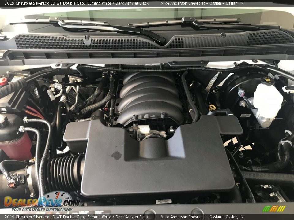 2019 Chevrolet Silverado LD WT Double Cab Summit White / Dark Ash/Jet Black Photo #14