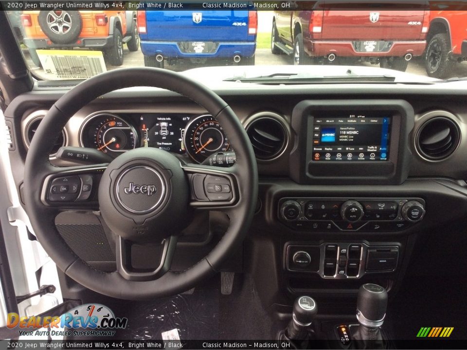 2020 Jeep Wrangler Unlimited Willys 4x4 Bright White / Black Photo #3