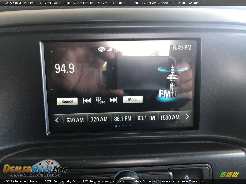 2019 Chevrolet Silverado LD WT Double Cab Summit White / Dark Ash/Jet Black Photo #18