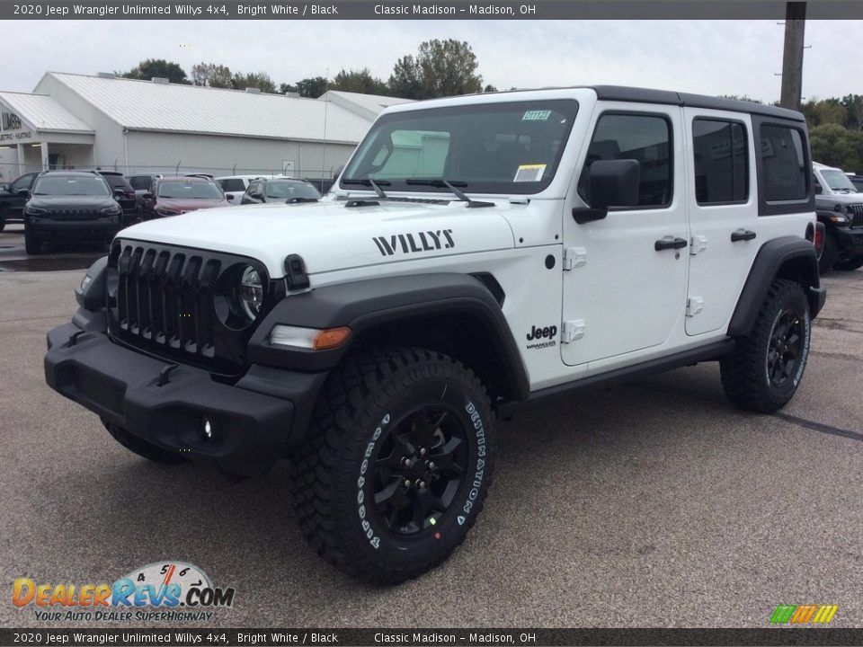 2020 Jeep Wrangler Unlimited Willys 4x4 Bright White / Black Photo #5