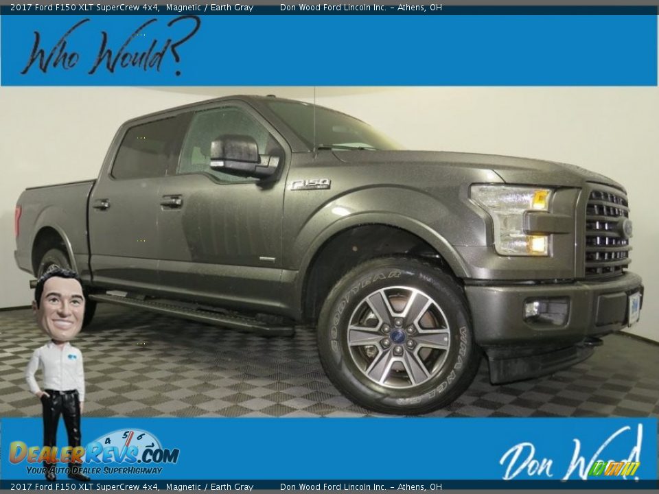 2017 Ford F150 XLT SuperCrew 4x4 Magnetic / Earth Gray Photo #1
