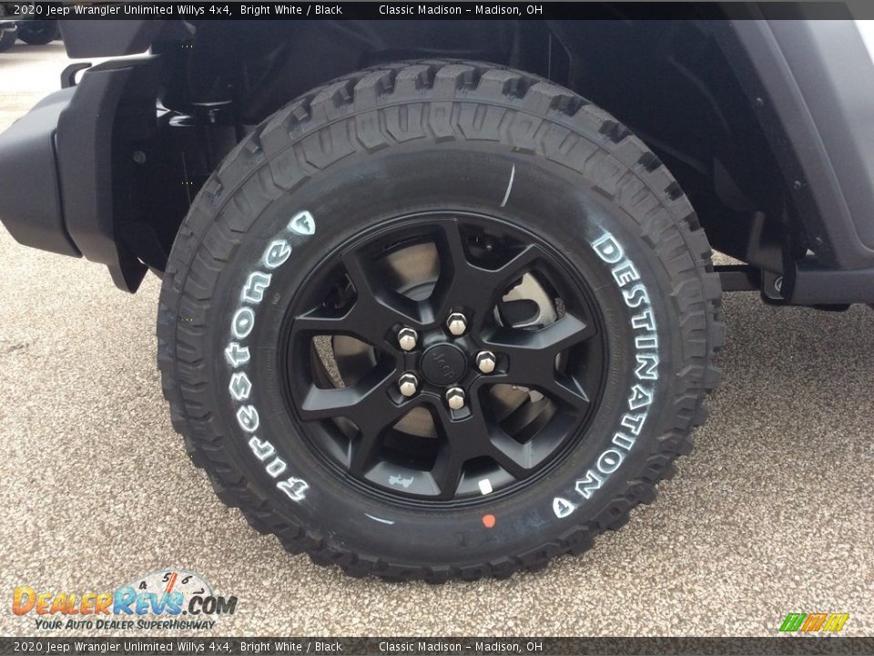 2020 Jeep Wrangler Unlimited Willys 4x4 Bright White / Black Photo #9