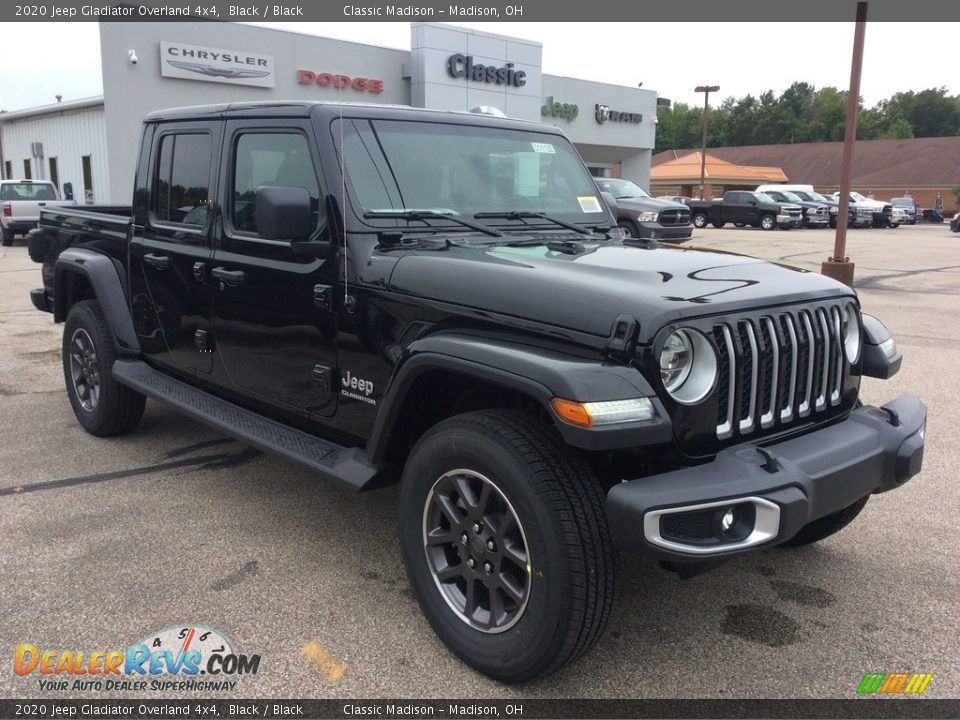 2020 Jeep Gladiator Overland 4x4 Black / Black Photo #1