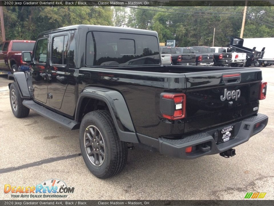 2020 Jeep Gladiator Overland 4x4 Black / Black Photo #7