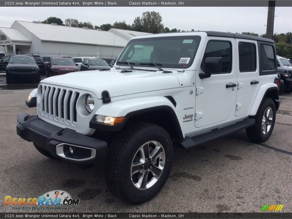 2020 Jeep Wrangler Unlimited Sahara 4x4 Bright White / Black Photo #5