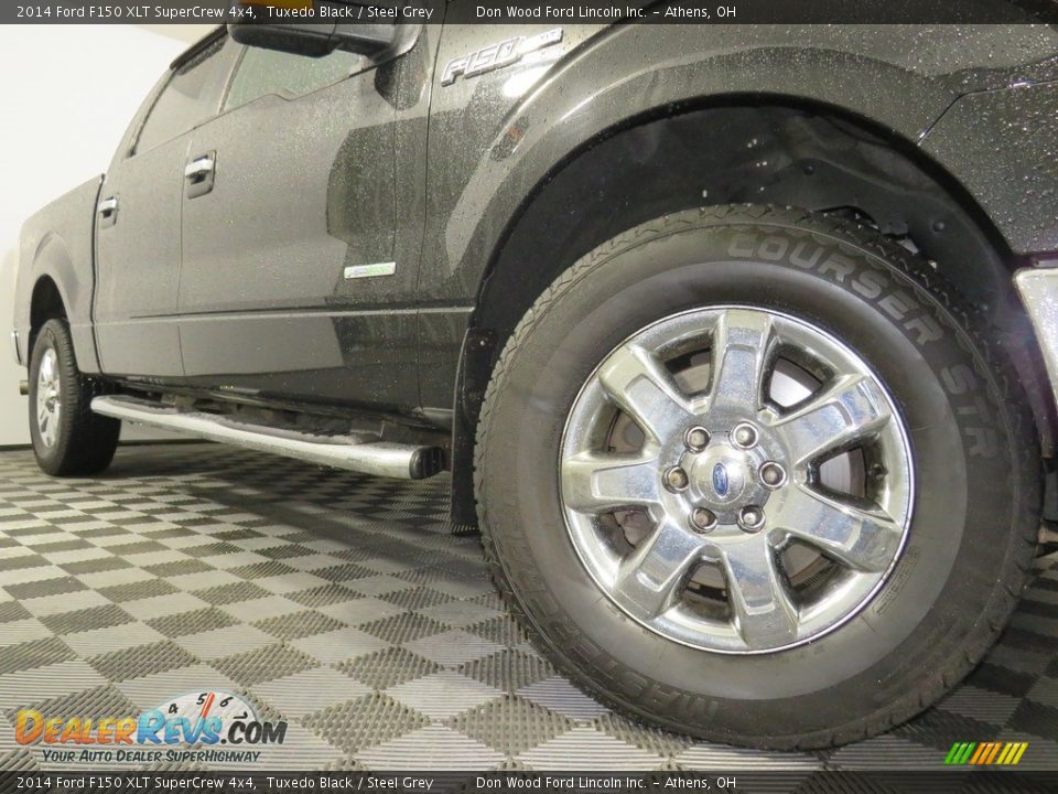 2014 Ford F150 XLT SuperCrew 4x4 Tuxedo Black / Steel Grey Photo #3