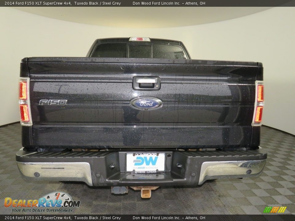 2014 Ford F150 XLT SuperCrew 4x4 Tuxedo Black / Steel Grey Photo #11