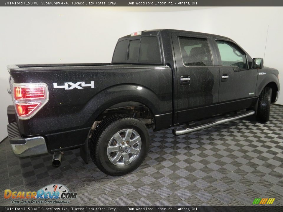 2014 Ford F150 XLT SuperCrew 4x4 Tuxedo Black / Steel Grey Photo #13