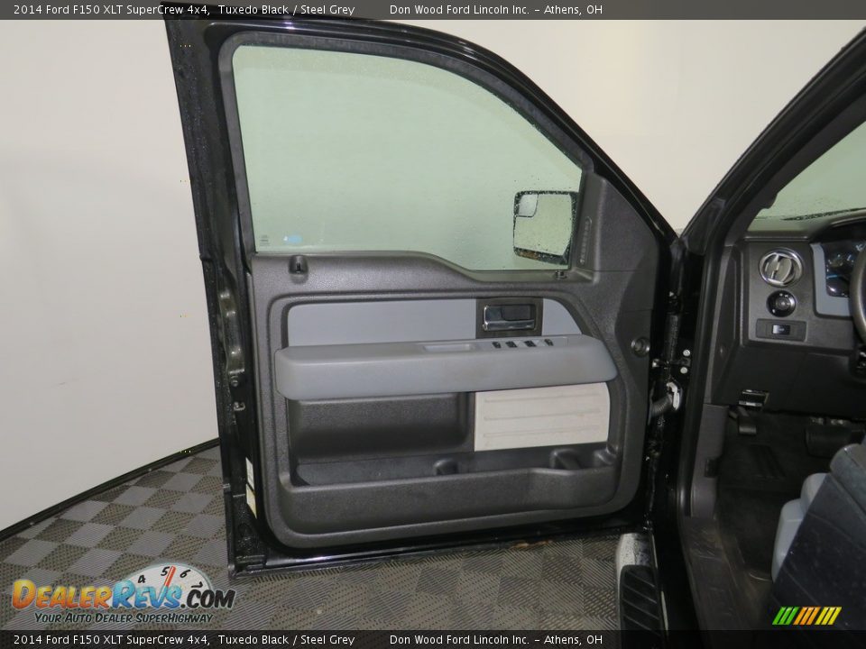 2014 Ford F150 XLT SuperCrew 4x4 Tuxedo Black / Steel Grey Photo #15