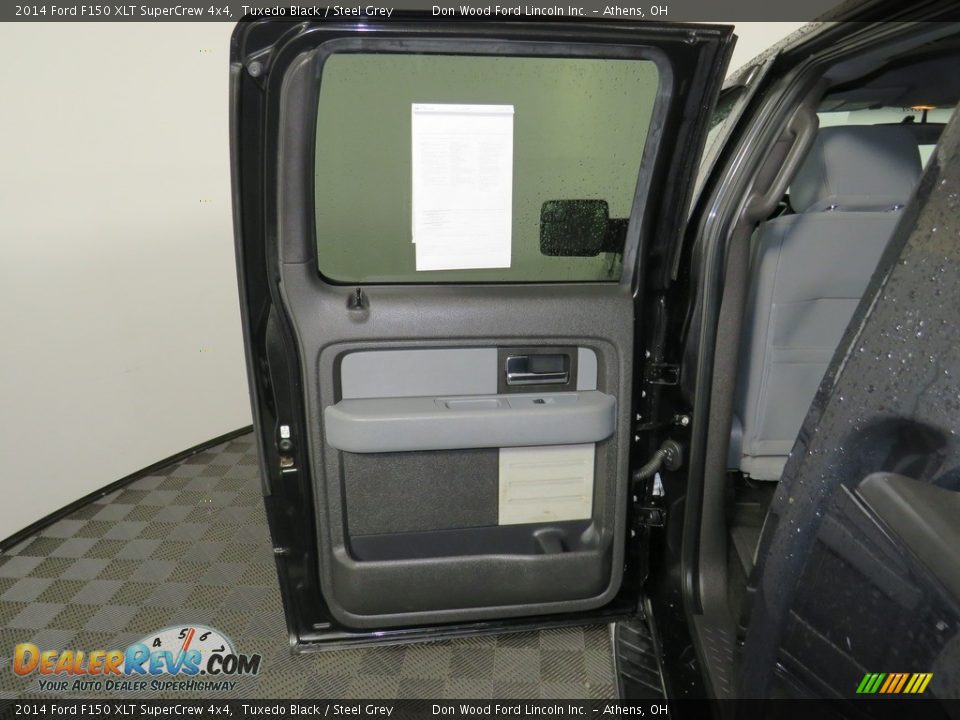 2014 Ford F150 XLT SuperCrew 4x4 Tuxedo Black / Steel Grey Photo #19