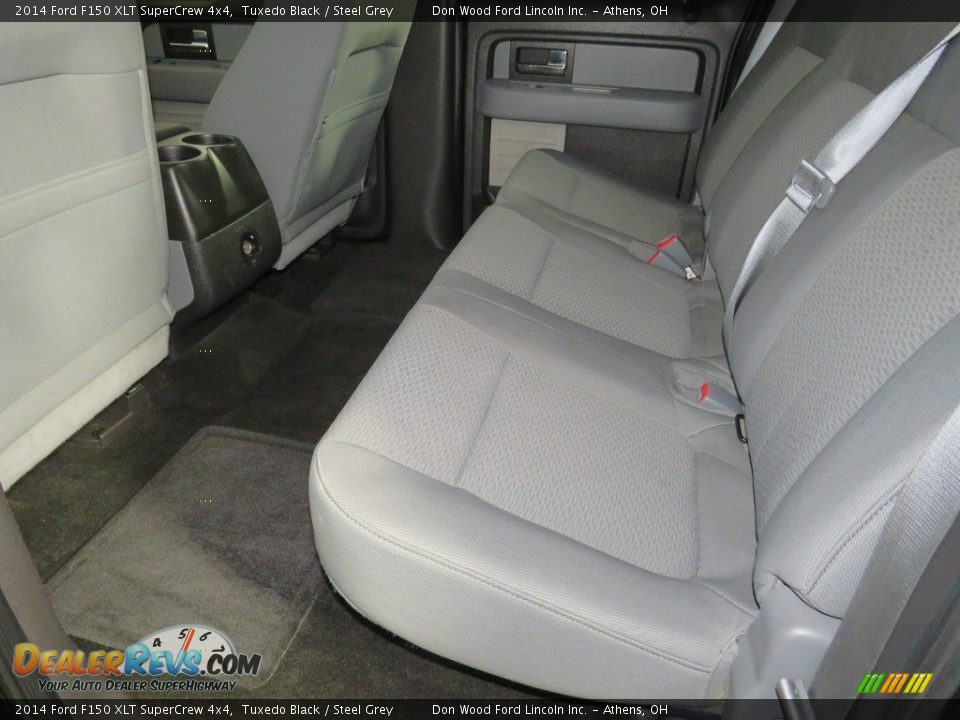 2014 Ford F150 XLT SuperCrew 4x4 Tuxedo Black / Steel Grey Photo #20