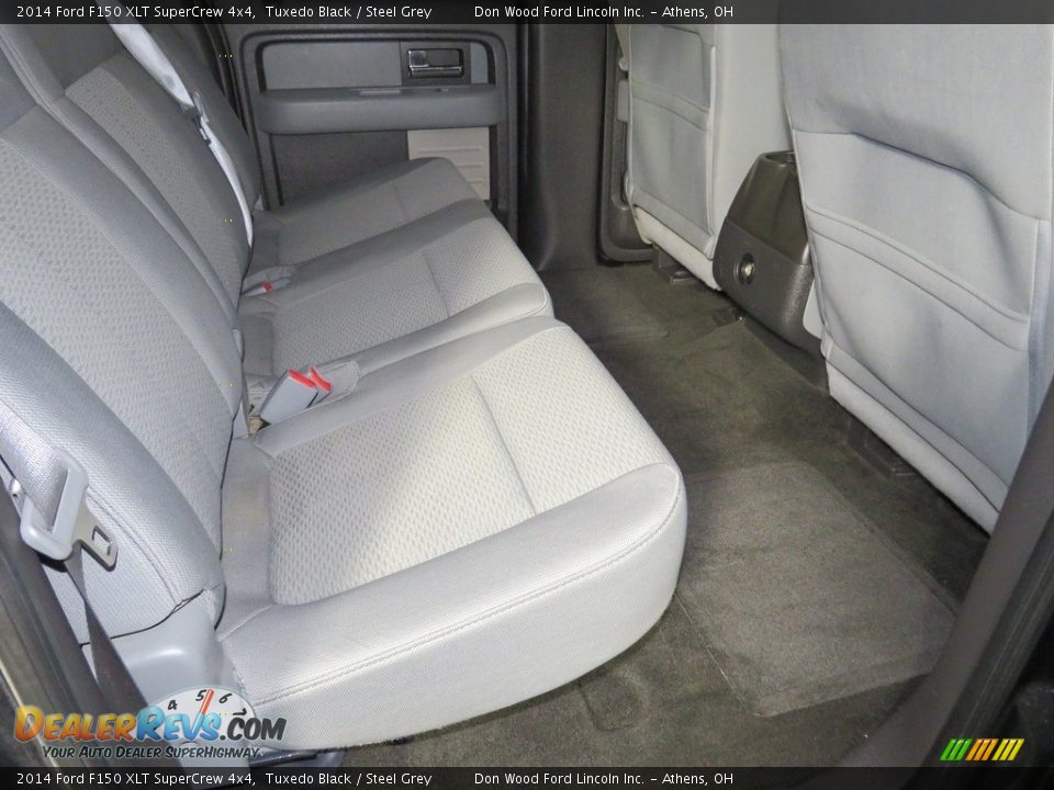 2014 Ford F150 XLT SuperCrew 4x4 Tuxedo Black / Steel Grey Photo #22