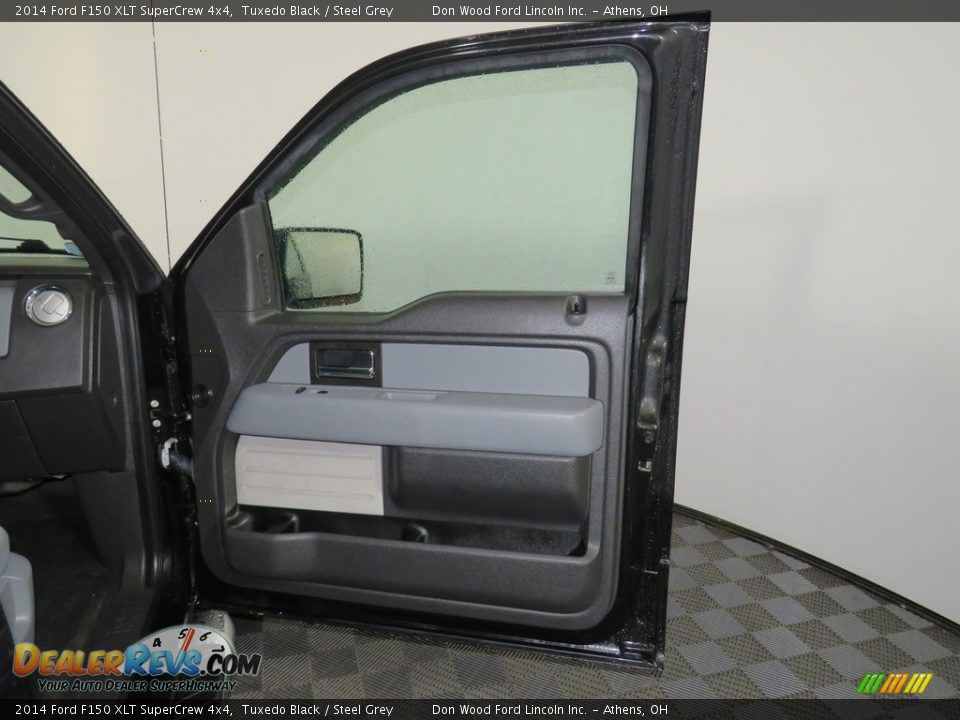 2014 Ford F150 XLT SuperCrew 4x4 Tuxedo Black / Steel Grey Photo #23