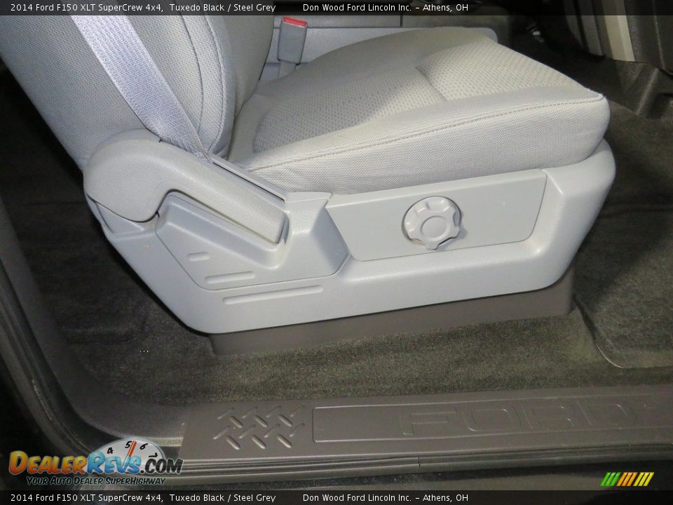 2014 Ford F150 XLT SuperCrew 4x4 Tuxedo Black / Steel Grey Photo #24