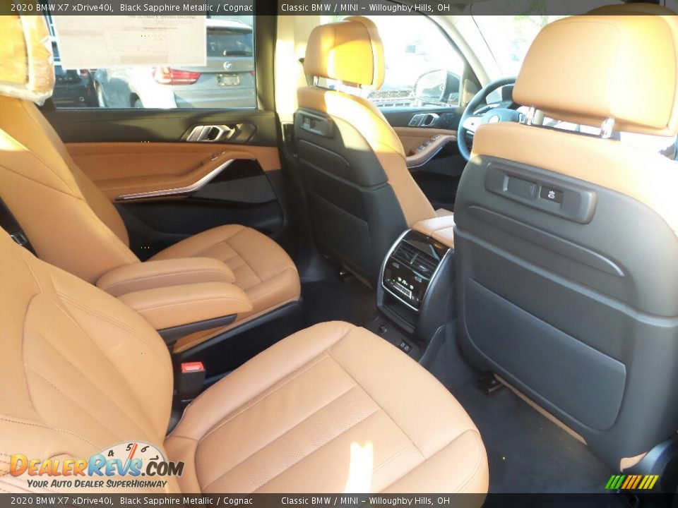 2020 BMW X7 xDrive40i Black Sapphire Metallic / Cognac Photo #4