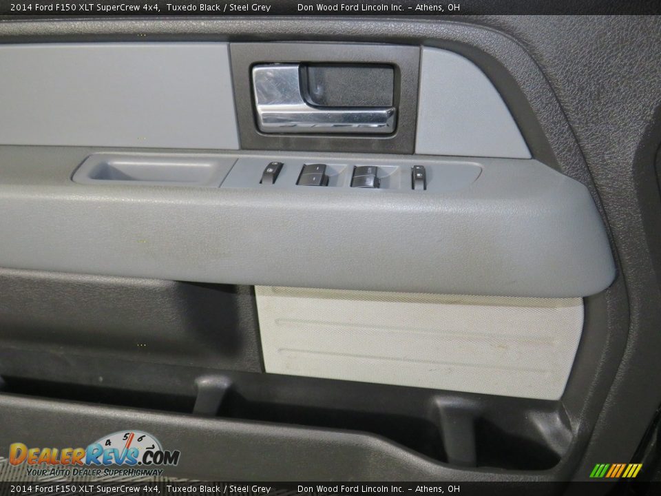 2014 Ford F150 XLT SuperCrew 4x4 Tuxedo Black / Steel Grey Photo #32