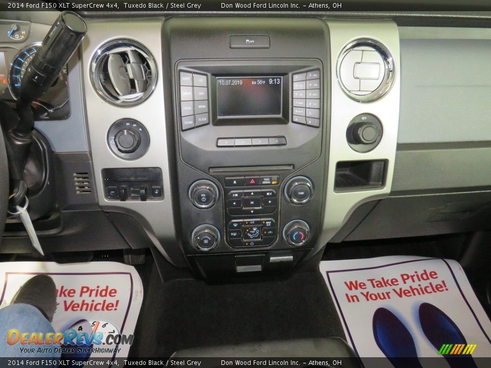 2014 Ford F150 XLT SuperCrew 4x4 Tuxedo Black / Steel Grey Photo #33