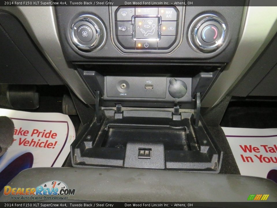 2014 Ford F150 XLT SuperCrew 4x4 Tuxedo Black / Steel Grey Photo #36