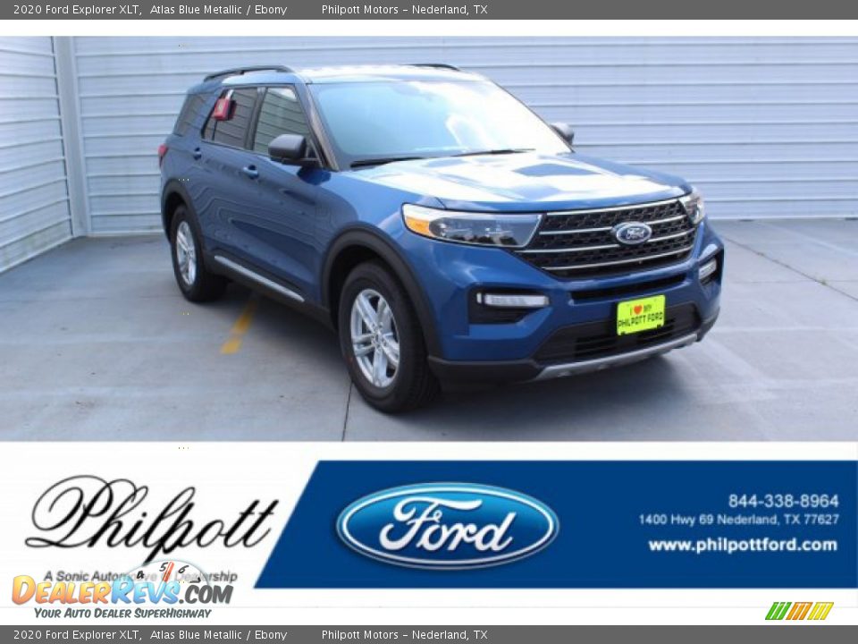 2020 Ford Explorer XLT Atlas Blue Metallic / Ebony Photo #1