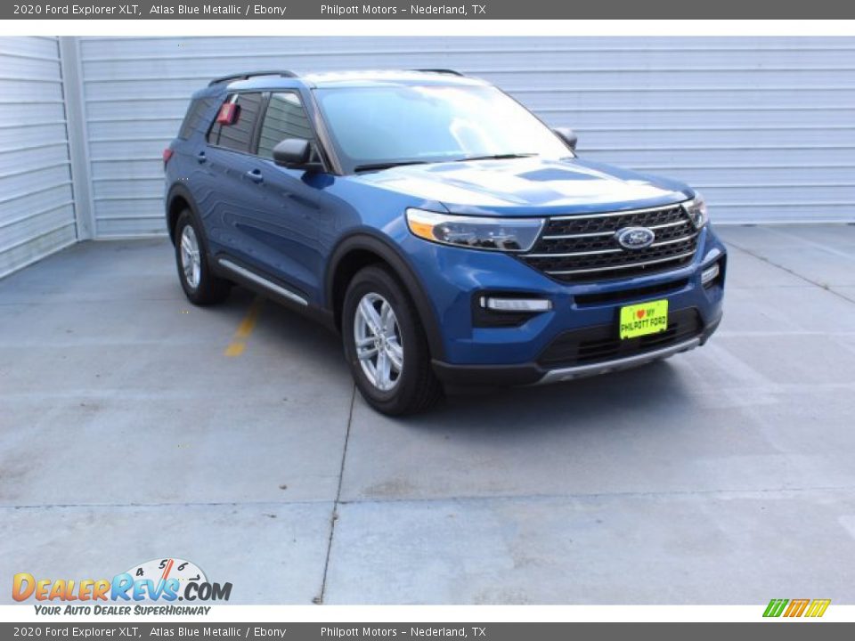 2020 Ford Explorer XLT Atlas Blue Metallic / Ebony Photo #2