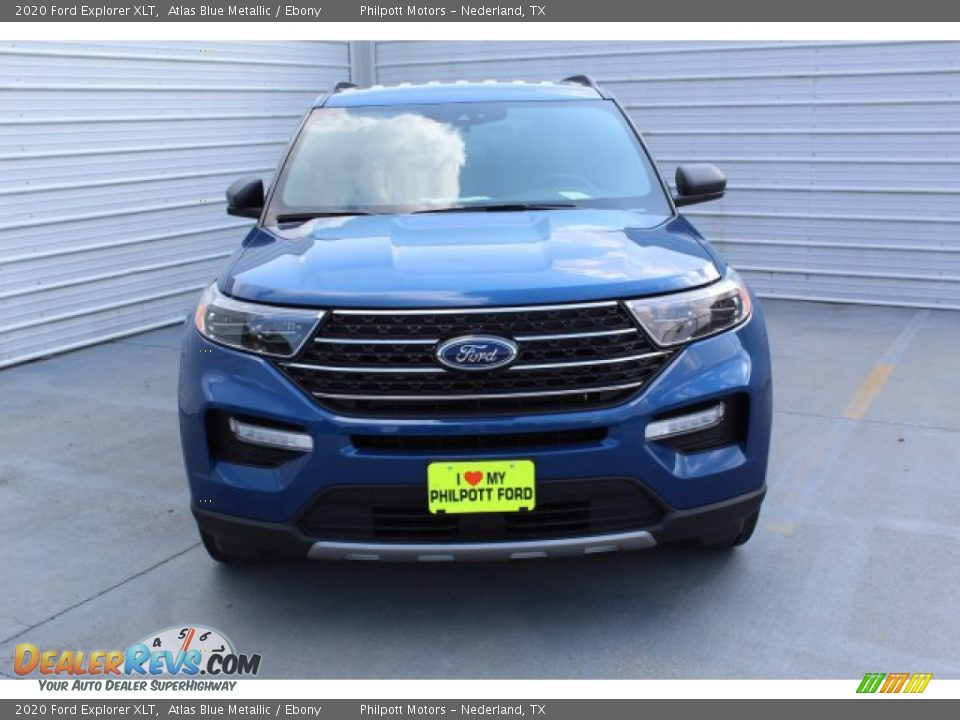 2020 Ford Explorer XLT Atlas Blue Metallic / Ebony Photo #3
