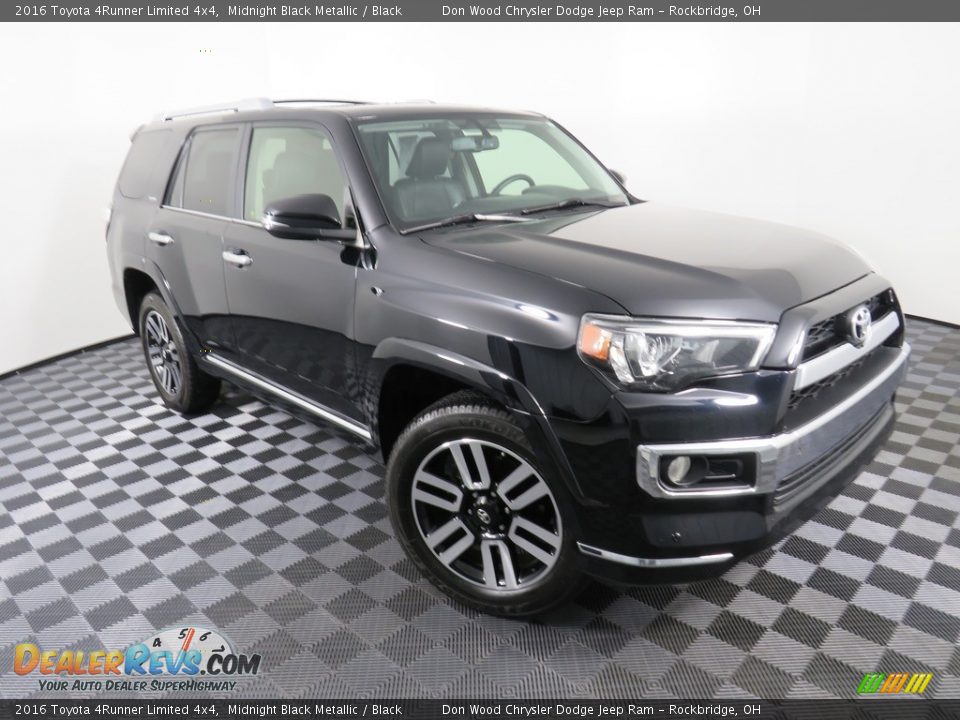 2016 Toyota 4Runner Limited 4x4 Midnight Black Metallic / Black Photo #4