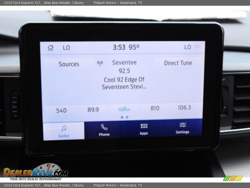 2020 Ford Explorer XLT Atlas Blue Metallic / Ebony Photo #16