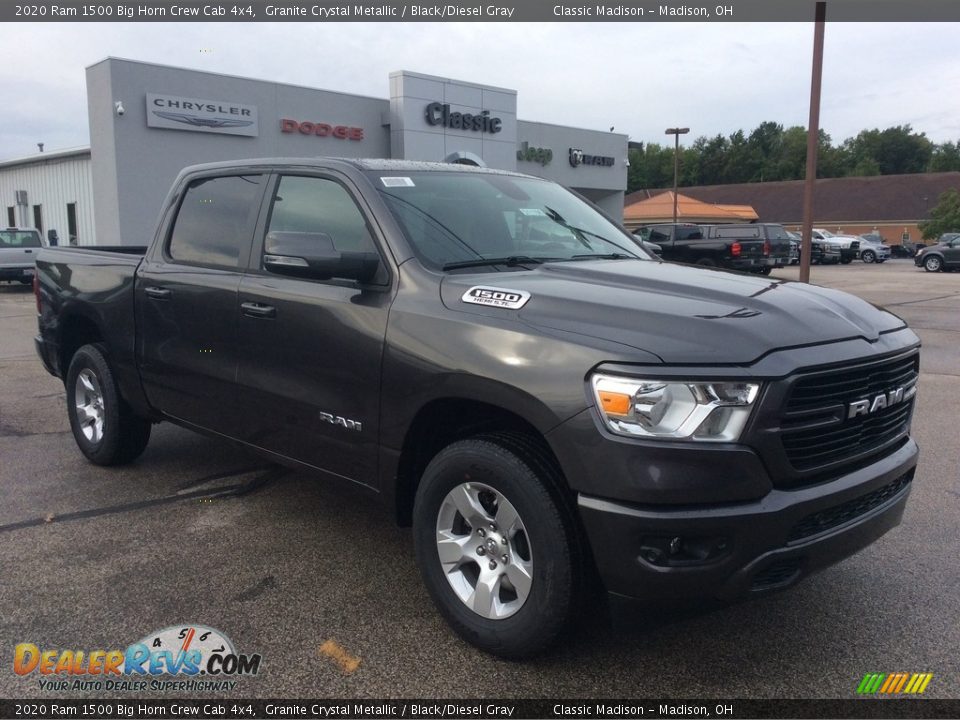 2020 Ram 1500 Big Horn Crew Cab 4x4 Granite Crystal Metallic / Black/Diesel Gray Photo #1