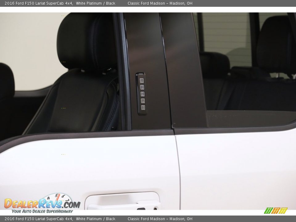 2016 Ford F150 Lariat SuperCab 4x4 White Platinum / Black Photo #4