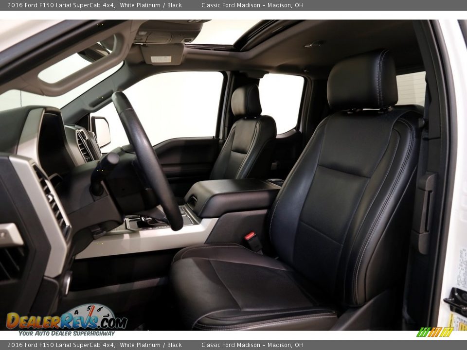 2016 Ford F150 Lariat SuperCab 4x4 White Platinum / Black Photo #6