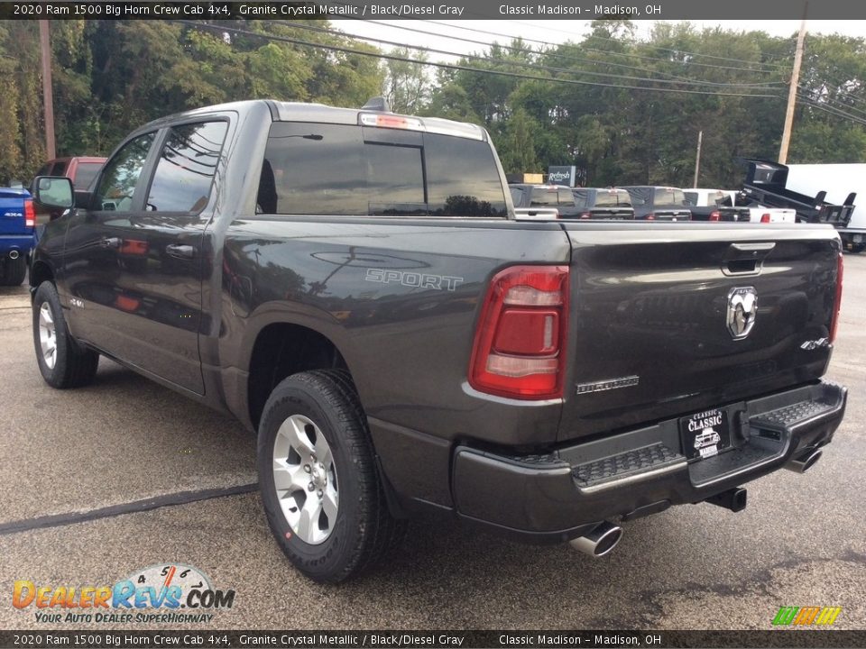 2020 Ram 1500 Big Horn Crew Cab 4x4 Granite Crystal Metallic / Black/Diesel Gray Photo #7