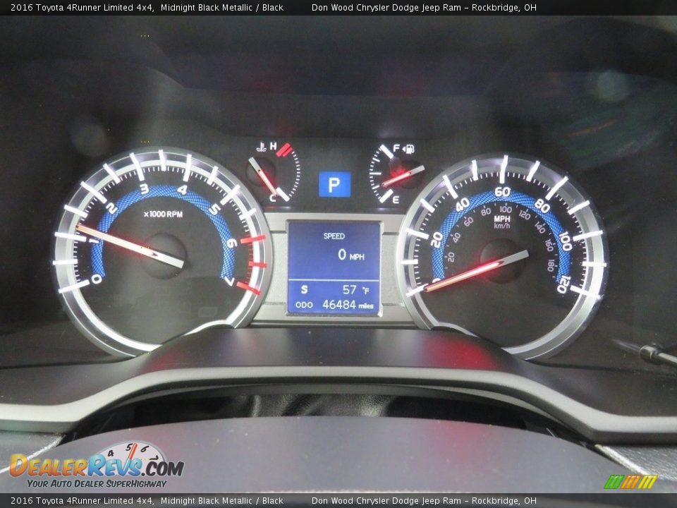 2016 Toyota 4Runner Limited 4x4 Midnight Black Metallic / Black Photo #22