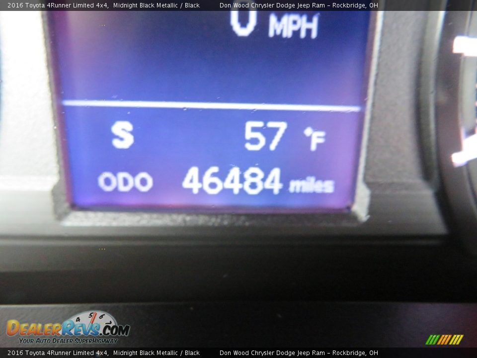 2016 Toyota 4Runner Limited 4x4 Midnight Black Metallic / Black Photo #23