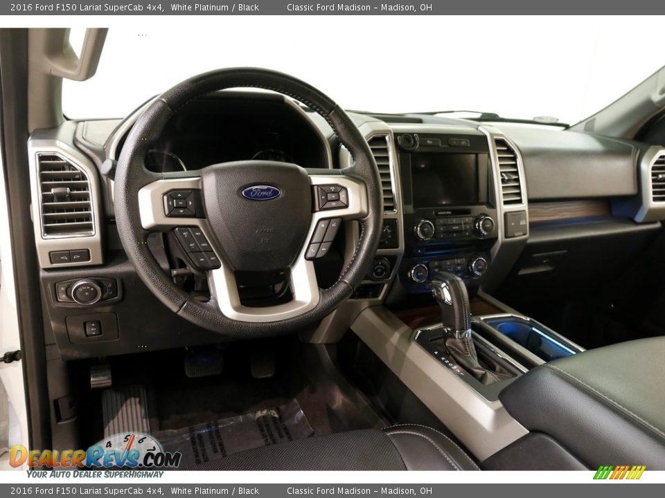 2016 Ford F150 Lariat SuperCab 4x4 White Platinum / Black Photo #7