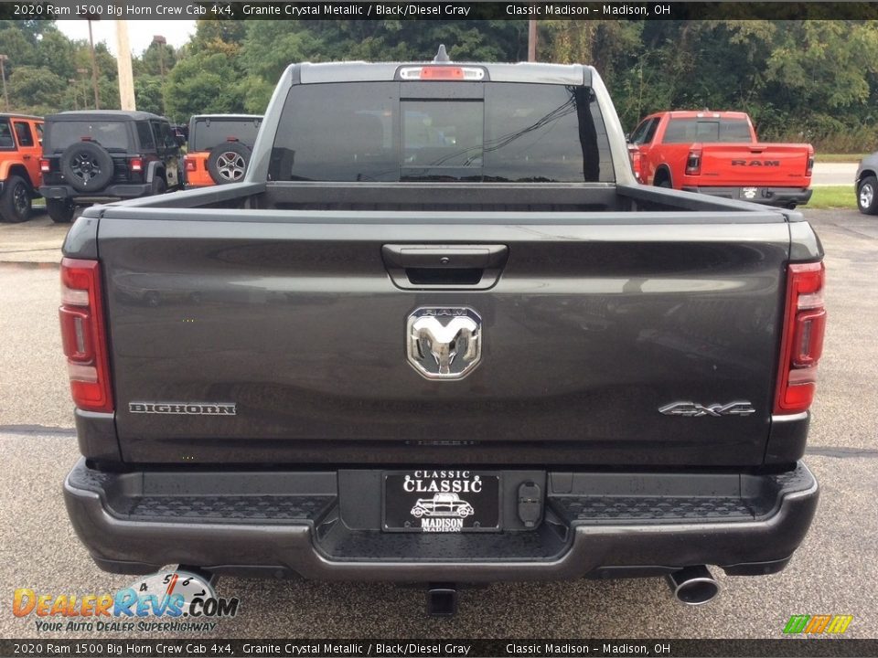 2020 Ram 1500 Big Horn Crew Cab 4x4 Granite Crystal Metallic / Black/Diesel Gray Photo #8