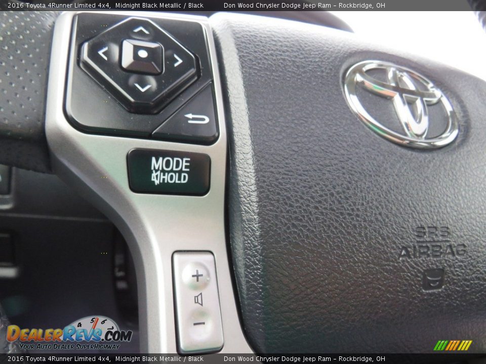 2016 Toyota 4Runner Limited 4x4 Midnight Black Metallic / Black Photo #25