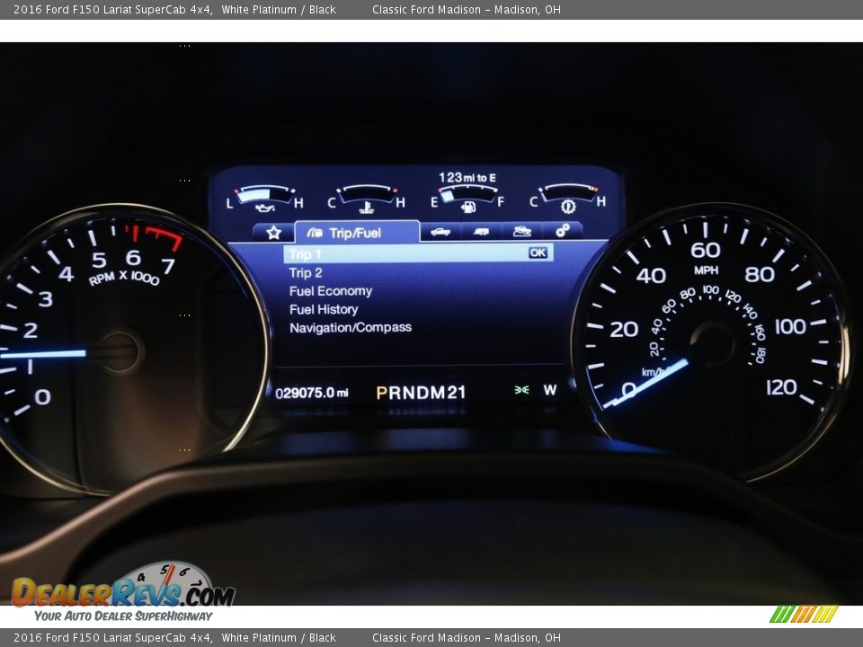 2016 Ford F150 Lariat SuperCab 4x4 White Platinum / Black Photo #9